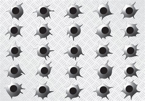 Metal Bullet Holes - Download Free Vector Art, Stock Graphics & Images