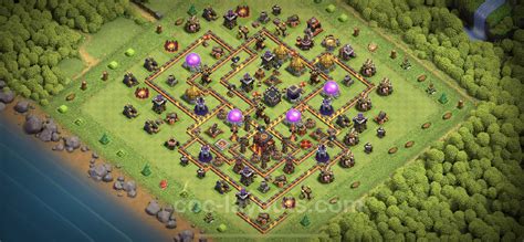Farming Base TH10 with Link, Hybrid - Clash of Clans 2023 - Town Hall Level 10 Base Copy - (#207)