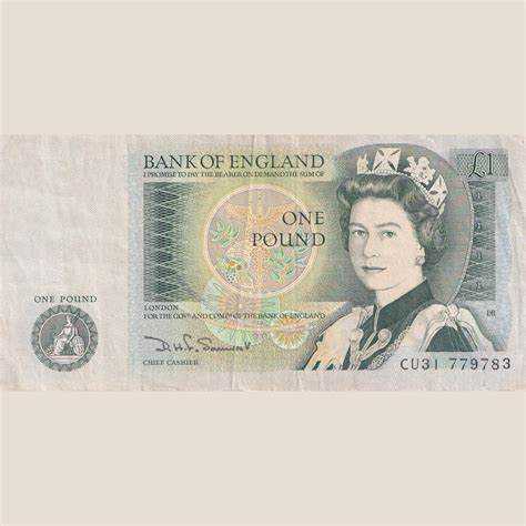 England One Pound Rare Lowest Price Bank Note - Coinbazzar.com