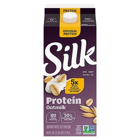 Silk Protein Oat Milk, 59 fl oz - ShopRite