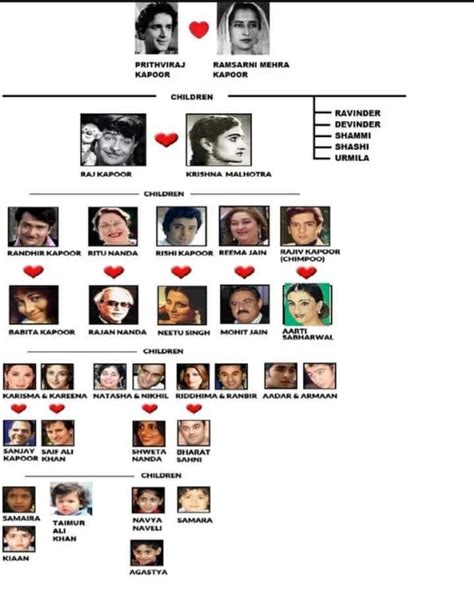 Raj Kapoor Family Tree : r/RanbirKapoorUniverse