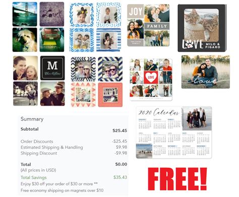 3 Personalized Shutterfly Photo Magnets + Free Shipping - HEAVENLY STEALS