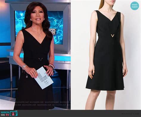 WornOnTV: Julie’s black V belt sleeveless dress on Big Brother | Julie Chen | Clothes and ...