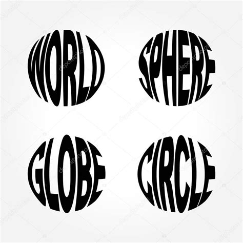 Globe Word Art Design — Stock Vector © SriRejeki #130513136