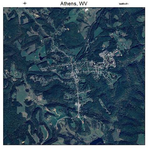 Aerial Photography Map of Athens, WV West Virginia