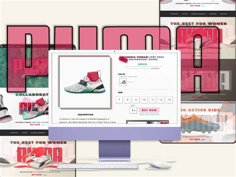 PUMA Shoes Store Website Concept by Johannes Willem van der Colff on ...