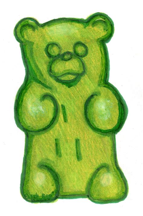 Gummy Bear Drawing | Bear paintings, Bear drawing, Bear sketch