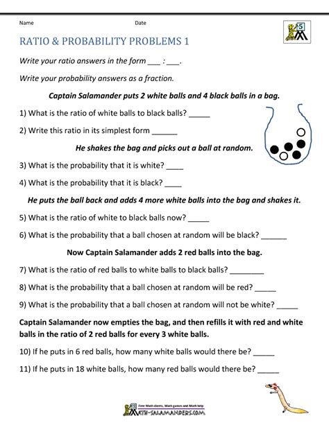 11 Ratio and Proportion Worksheets with Answers for Grade 6 ~ freakfobia