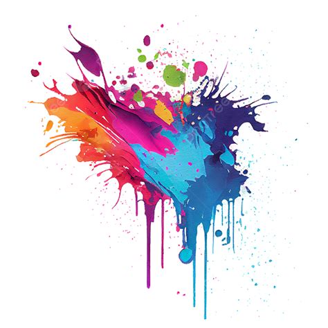 Clorfull Watercolor Paint Splat, Splat, Ink Splat, Watercolor Splat PNG Transparent Clipart ...