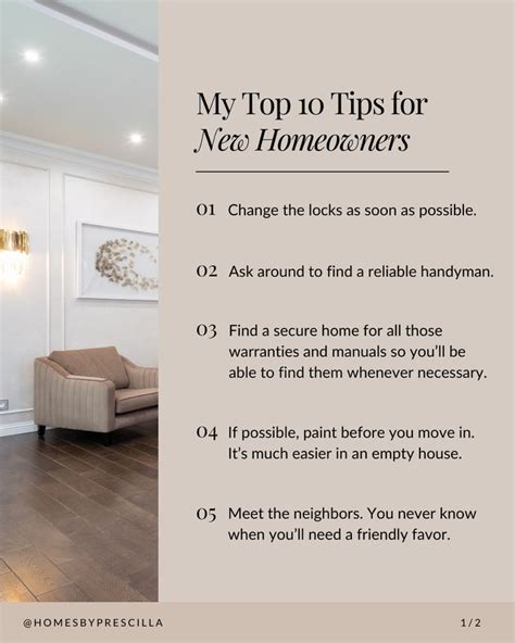 My Top 10 Tips for New Homeowners | Real estate marketing plan, Real estate fun, Real estate ...