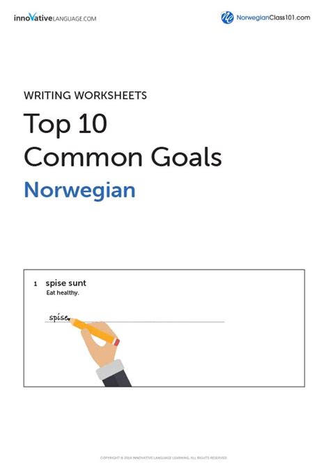 16+ Norwegian Worksheets for Beginners PDF Printables