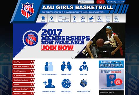 New Custom Website - AAU Girls Basketball - Inventive Web Design Reno