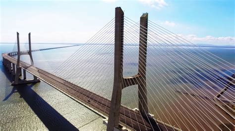 Vasco da Gama bridge - The longest bridge in Europe l Lisbon,Portugal ...