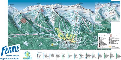 Fernie Mountain Trail Map - Fernie British Columbia Canada • mappery