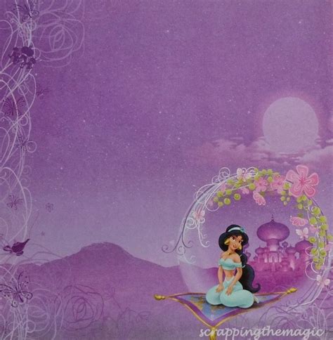 DISNEY PRINCESS JASMINE EK SUCCESS SCRAPBOOK PAPER 12x12 | Princess sticker, Scrapbook, Disney ...