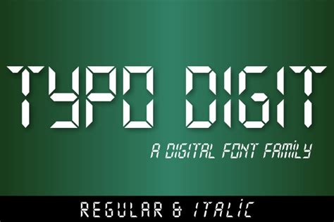 Typo Digit Font – All Type Fonts