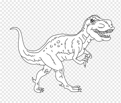 Get Kleurplaat Dinosaurus T Rex PNG