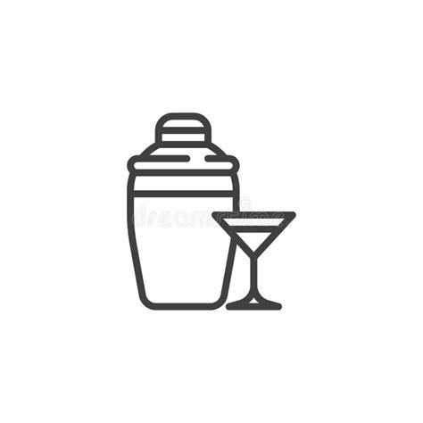 Cocktail Bar Logo Cocktail Shaker Glass Stock Illustrations – 908 ...