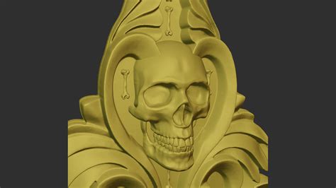 ArtStation - Skull and Bones Pendant | Game Assets