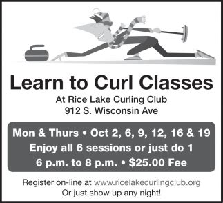 Learn to curl Classes, Rice Lake Curling Club