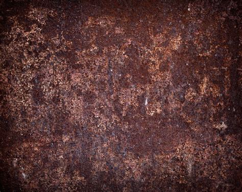 Rusted dark brown metal wall texture | Stock image | Colourbox