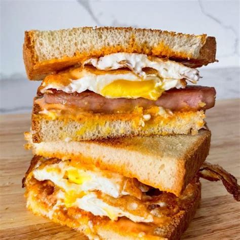 Spam and Eggs Sandwich with Spicy Mayo - Toast to Home