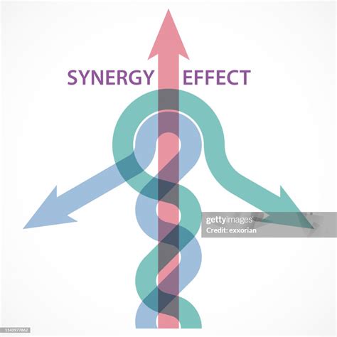 Synergy Effect At Arrow Series High-Res Vector Graphic - Getty Images