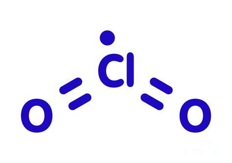 Chlorine Dioxide Molecule Photograph by Molekuul/science Photo Library ...