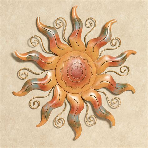 Fiesta Sun Indoor Outdoor Metal Wall Art