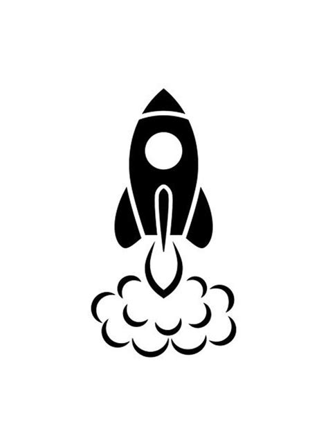 Rocket Stencils - Free Printable