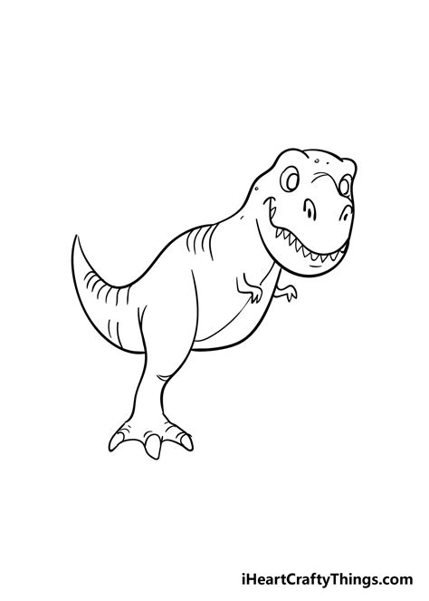 T Rex Dinosaur Drawing