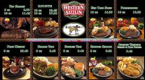 Western Sizzlin Steak & More Menu - Urbanspoon/Zomato