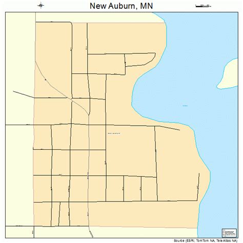 New Auburn Minnesota Street Map 2745376