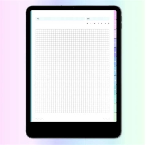 Digital Graph Paper Notebook | Hyperlinked PDF for Goodnotes and Notability | iPad Planner ...