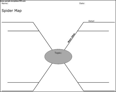 Spider Map Template - Sample Templates - Sample Templates