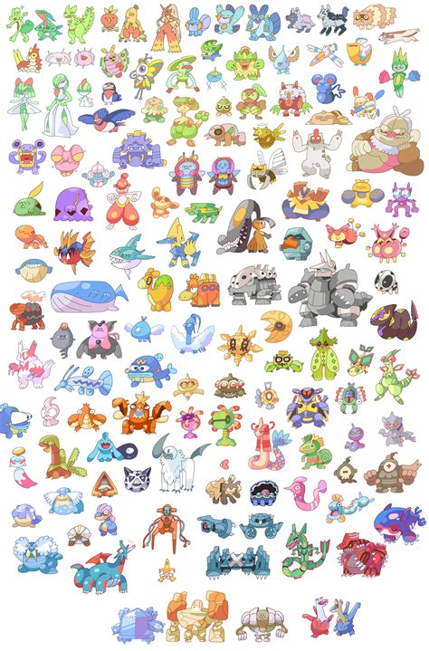 ArtStation - Every Pokémon (Generation 3)