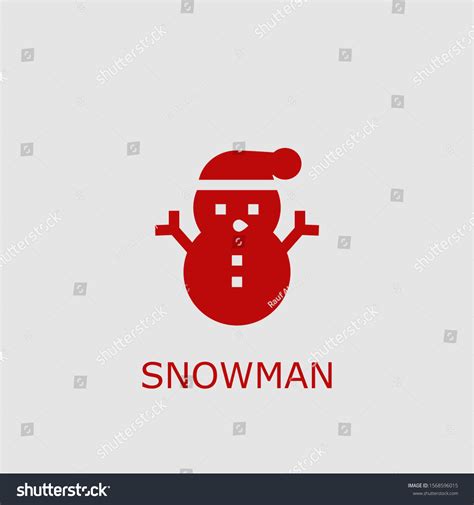 Professional Vector Snowman Icon Snowman Symbol Stock Vector (Royalty Free) 1568596015 ...