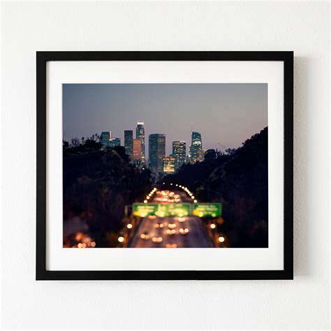 Downtown Los Angeles at night Los Angeles Photography Los | Etsy