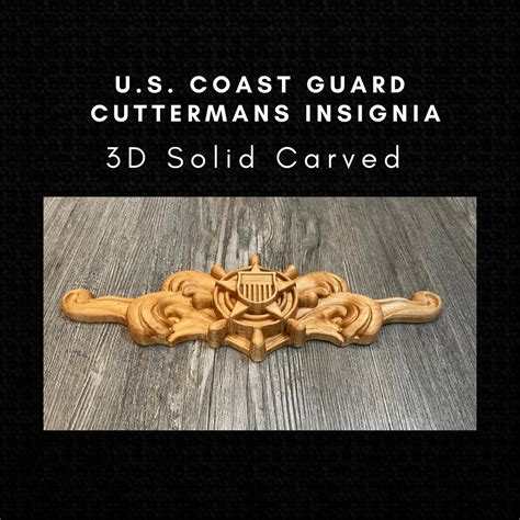 US Coast Guard Cuttermans Insignia Handmade Solid Maple - Etsy