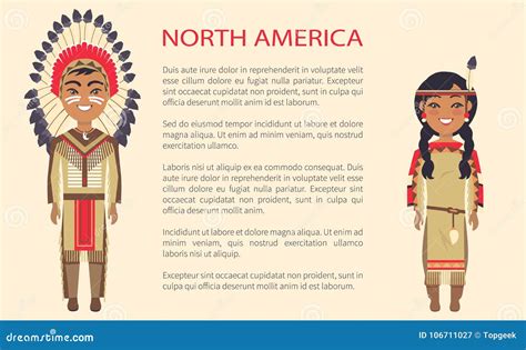 North America Traditional Vector Illustration Stock Vector ...