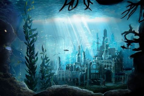 YS the Lost Underwater City by Laura Csajagi | Unterwasserstadt, Unterwasser, Hintergrundbilder