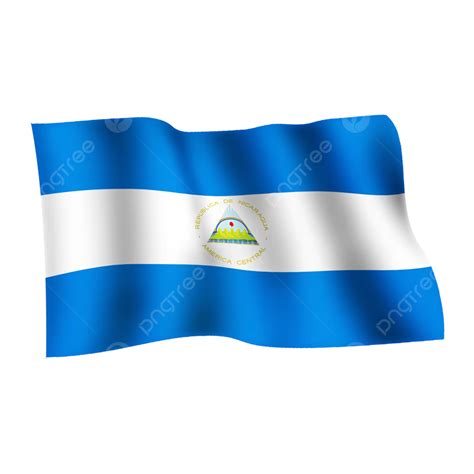 Nicaragua Waving A Flag On Transparent Background, Waving Flag, Flag Mockup, Flag Flying PNG ...