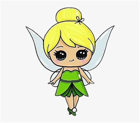 Cute Tinkerbell Drawing - Easy Fairy Sketch