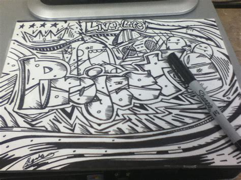 "Project" Graffiti on paper by Xzaveion on DeviantArt