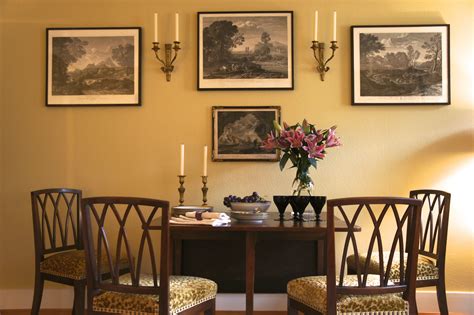 Fine mahogany furniture offset by a warm yellow background, "Hay" by Farrow Ball | Hay, 37 ...