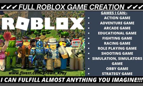 Do your roblox, roblox game development,roblox scripter, gfx by Brown_kray | Fiverr