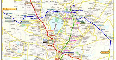 Hyderabad Metro Maps,Fare,Train Timings and more...: Route Map of Hyderabad Metro Rail