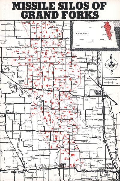 Missile Silos of Grand Forks North Dakota Maps Postcard