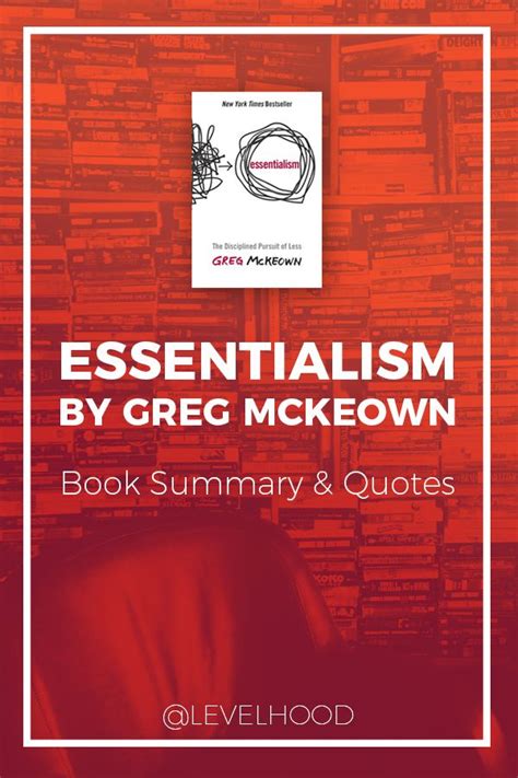 Essentialism by Greg McKeown | Book Summary & Quotes | Books for self improvement, Book ...