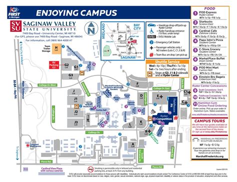 Enjoy Campus Map - SVSU by Saginaw Valley State University - Issuu